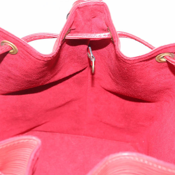 LOUIS VUITTON Epi Petit Noe Shoulder Bag Red M44107 LV Auth 206418A