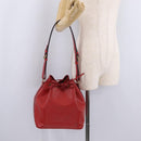 LOUIS VUITTON Epi Petit Noe Shoulder Bag Red M44107 LV Auth 206418A-24