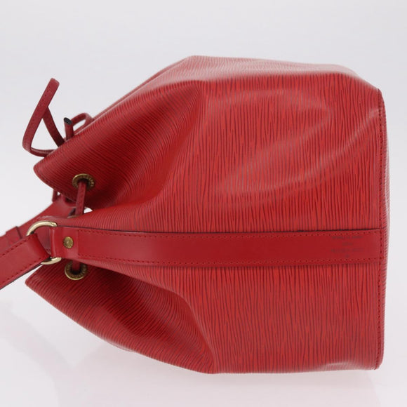 LOUIS VUITTON Epi Petit Noe Shoulder Bag Red M44107 LV Auth 206418A