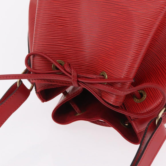 LOUIS VUITTON Epi Petit Noe Shoulder Bag Red M44107 LV Auth 206418A