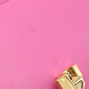 GUCCI Silvi WebSherry Line Chain Bag Leather Pink Gold 431666 Auth 206420V-19
