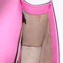 GUCCI Silvi WebSherry Line Chain Bag Leather Pink Gold 431666 Auth 206420V-22