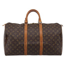 LOUIS VUITTON Monogram Keepall 50 Boston Bag M41426 LV Auth 206421-2