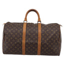 LOUIS VUITTON Monogram Keepall 50 Boston Bag M41426 LV Auth 206421-3