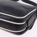 CELINE Shoulder Bag Leather Navy Gold Auth 206422A-21