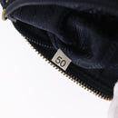 PRADA Chain Shoulder Bag Nylon Navy Gold Auth 206423-29