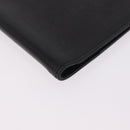 HERMES Agenda Vision Day Planner Cover Leather Black Silver Auth 206425-11