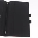 HERMES Agenda Vision Day Planner Cover Leather Black Silver Auth 206425-15