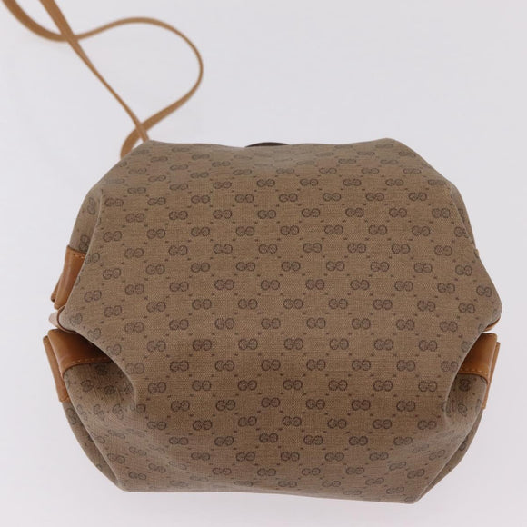 GUCCI Shoulder Bag Leather Beige Gold 007 115 5770 Auth 206426