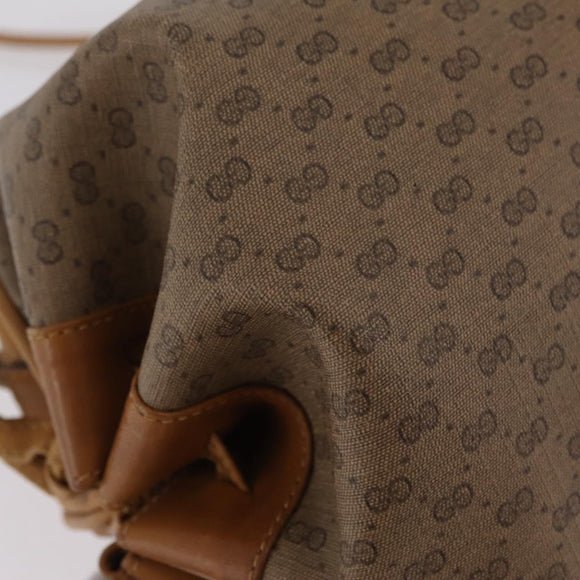 GUCCI Shoulder Bag Leather Beige Gold 007 115 5770 Auth 206426