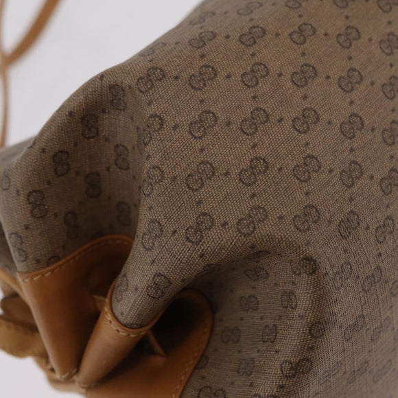 GUCCI Shoulder Bag Leather Beige Gold 007 115 5770 Auth 206426