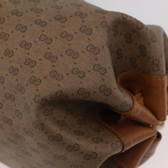 GUCCI Shoulder Bag Leather Beige Gold 007 115 5770 Auth 206426