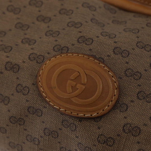 GUCCI Shoulder Bag Leather Beige Gold 007 115 5770 Auth 206426