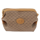 GUCCI Shoulder Bag Leather Beige Gold 007 115 5770 Auth 206426-13