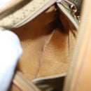 GUCCI Shoulder Bag Leather Beige Gold 007 115 5770 Auth 206426-24