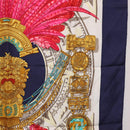 HERMES Carre 90 Scarf ”Mexico” Silk Navy Auth 206428-12