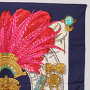 HERMES Carre 90 Scarf ”Mexico” Silk Navy Auth 206428-6