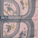 HERMES Carre 90 Scarf ”V0ITURES PANIERS” Silk Pink Auth 206429-7