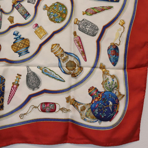 HERMES Carre 90 Scarf ”Pourvu qu'on ait l'ivresse” Silk Red Auth 206430