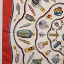 HERMES Carre 90 Scarf ”Pourvu qu'on ait l'ivresse” Silk Red Auth 206430-5