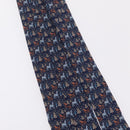 HERMES Necktie Silk Navy Auth 206433M-13