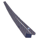 HERMES Necktie Silk Navy Auth 206433M-9