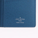 LOUIS VUITTON Taiga Brazza Portefeuille Long Wallet Blue M32815 LV Auth 206439A-17