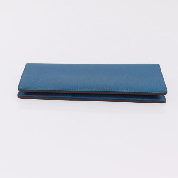LOUIS VUITTON Taiga Brazza Portefeuille Long Wallet Blue M32815 LV Auth 206439A