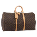 LOUIS VUITTON Monogram Keepall 55 Boston Bag M41424 LV Auth 206444SM-1