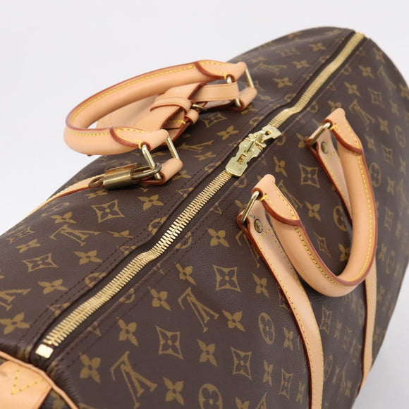 LOUIS VUITTON Monogram Keepall 55 Boston Bag M41424 LV Auth 206444SM