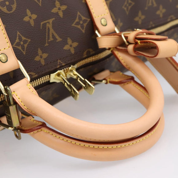 LOUIS VUITTON Monogram Keepall 55 Boston Bag M41424 LV Auth 206444SM