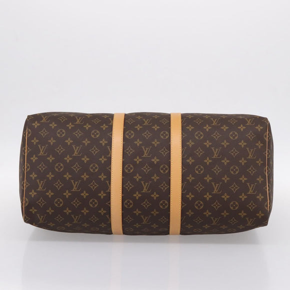 LOUIS VUITTON Monogram Keepall 55 Boston Bag M41424 LV Auth 206444SM