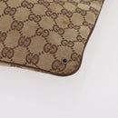GUCCI GG Canvas Shoulder Bag Beige Silver 90477 Auth 206451-16