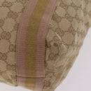 GUCCI GG Canvas Sherry Line Tote Bag Beige 189669 Auth 206454-18
