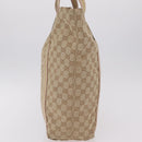 GUCCI GG Canvas Sherry Line Tote Bag Beige 189669 Auth 206454-4