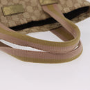 GUCCI GG Canvas Sherry Line Tote Bag Beige 189669 Auth 206454-7