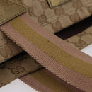 GUCCI GG Canvas Sherry Line Tote Bag Beige 189669 Auth 206454-8