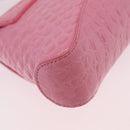 Balenciaga Croco Embossed XX Small Flap Bag Bag Leather Pink 695645 Auth 206457M-18