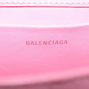 Balenciaga Croco Embossed XX Small Flap Bag Bag Leather Pink 695645 Auth 206457M-24