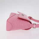 Balenciaga Croco Embossed XX Small Flap Bag Bag Leather Pink 695645 Auth 206457M-3
