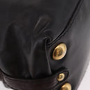GUCCI Histeria Hand Bag Leather Black Gold 209600 Auth 206458-15