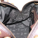 GUCCI Histeria Hand Bag Leather Black Gold 209600 Auth 206458-20