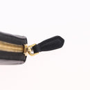 PRADA Long Wallet Safiano Leather Black Gold Auth 206459-8