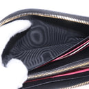 PRADA Long Wallet Safiano Leather Black Gold Auth 206459-19