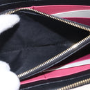 PRADA Long Wallet Safiano Leather Black Gold Auth 206459-11