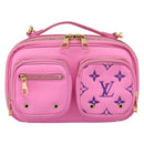 LOUIS VUITTON Utility Cross Body Bag Calf leather Pink M59244 LV Auth 206460V-13