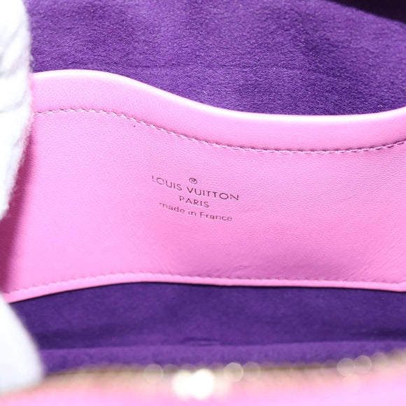 LOUIS VUITTON Utility Cross Body Bag Calf leather Pink M59244 LV Auth 206460V