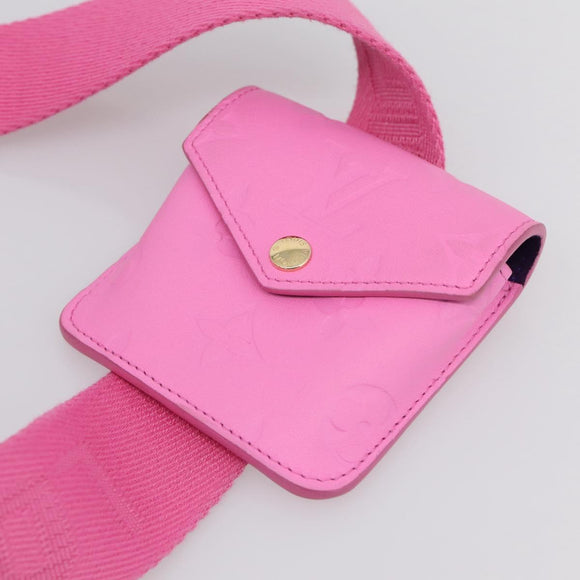 LOUIS VUITTON Utility Cross Body Bag Calf leather Pink M59244 LV Auth 206460V