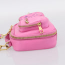LOUIS VUITTON Utility Cross Body Bag Calf leather Pink M59244 LV Auth 206460V-3