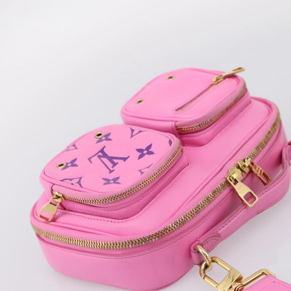 LOUIS VUITTON Utility Cross Body Bag Calf leather Pink M59244 LV Auth 206460V